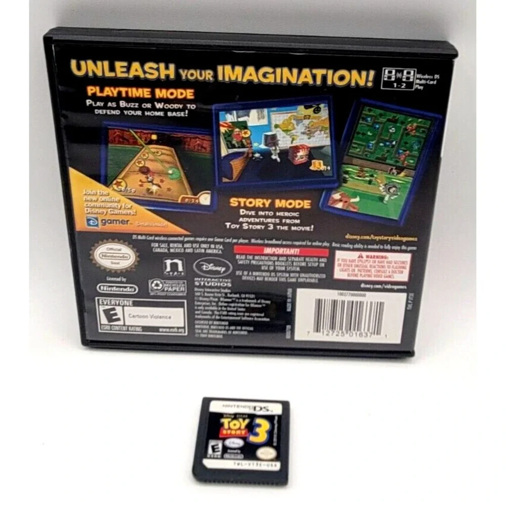 Nintendo DS Toy Story 3 Game & Case Tested‎ Works Disney